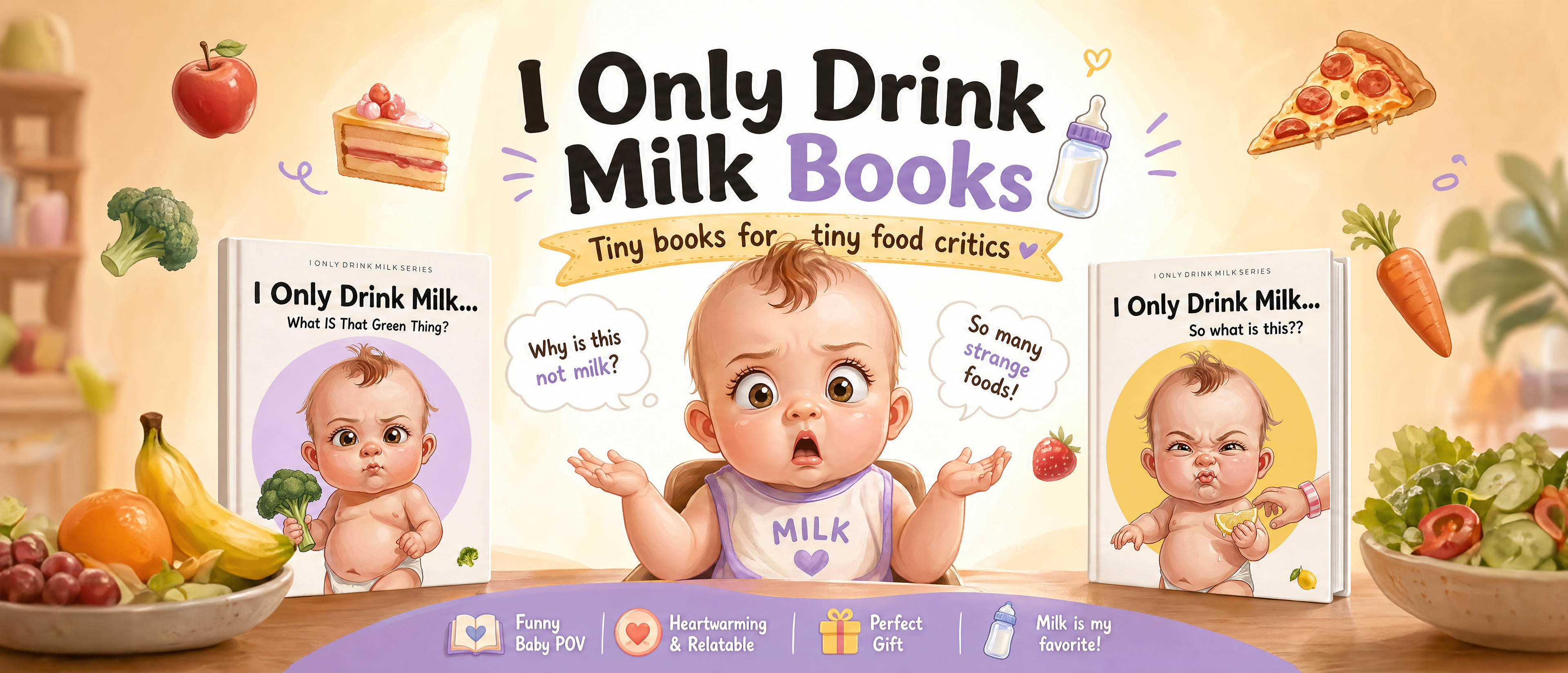 I Only Drink Milk — Tiny books for tiny food critics